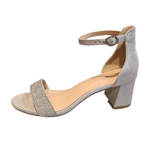 Maripe Silver‎ Sparkley Pumps.